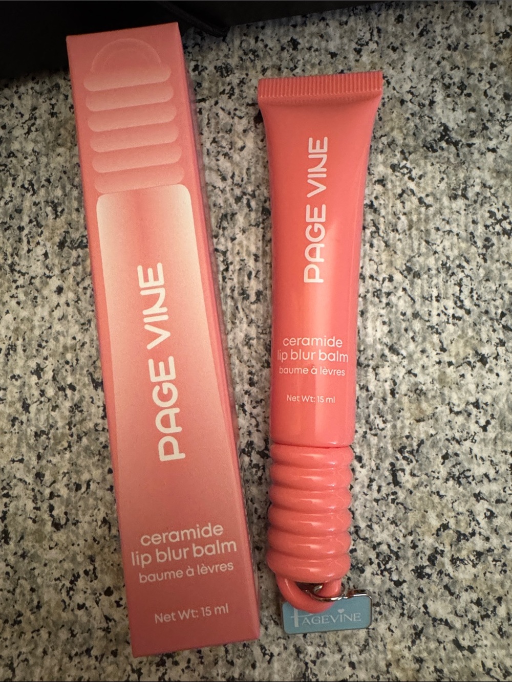 Page Vine Ceramide Lip Blur Balm Coral Pink
